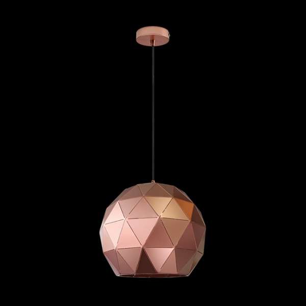Laser Cut Metal Ball Pendant Copper