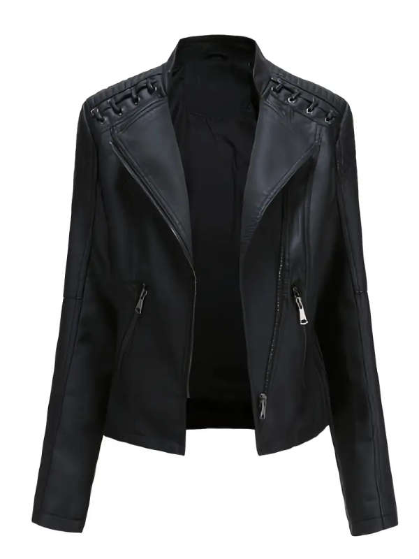 Medium Women's Slim Fit Lightweight Moto Jacket