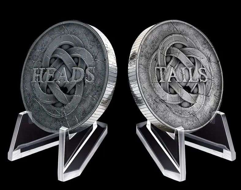 10-Piece Mini Clear Acrylic Coin Stands