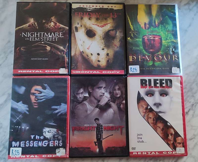 Horror Movie DVDs Lot#1