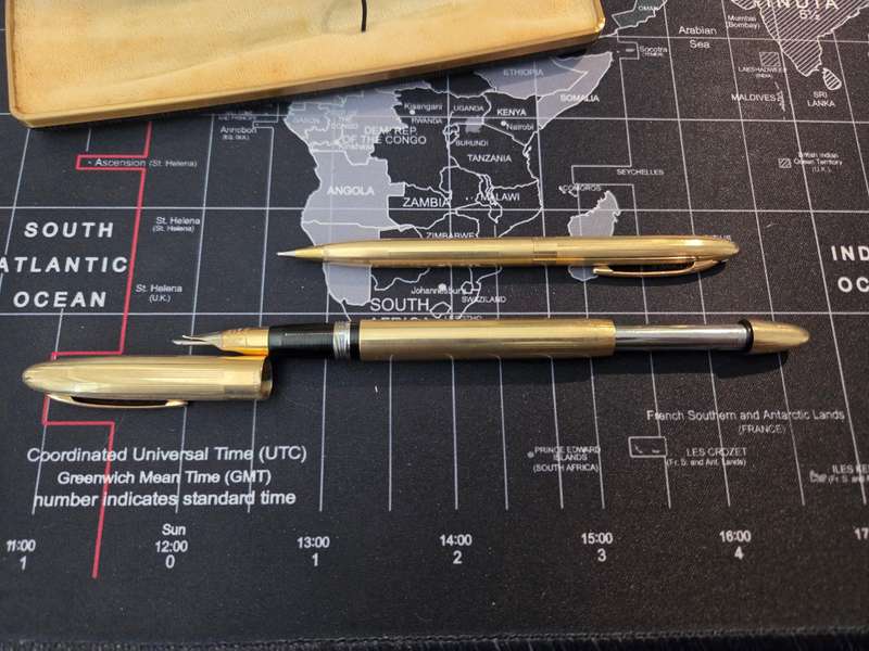 Wow Rare!! Sheaffer Snorkel 14K Gold nib Set!!! Unseen in SA