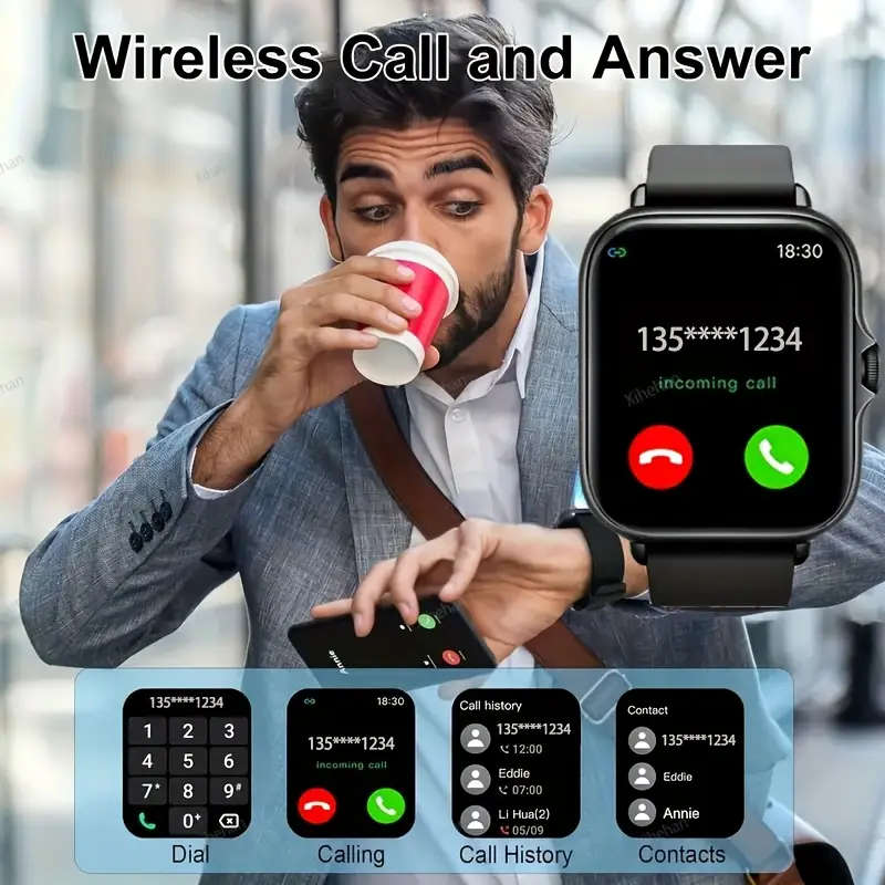 Smartwatch for Men & Women | Wireless Calling, Customizable Watch Faces, Multiple Sports Modes