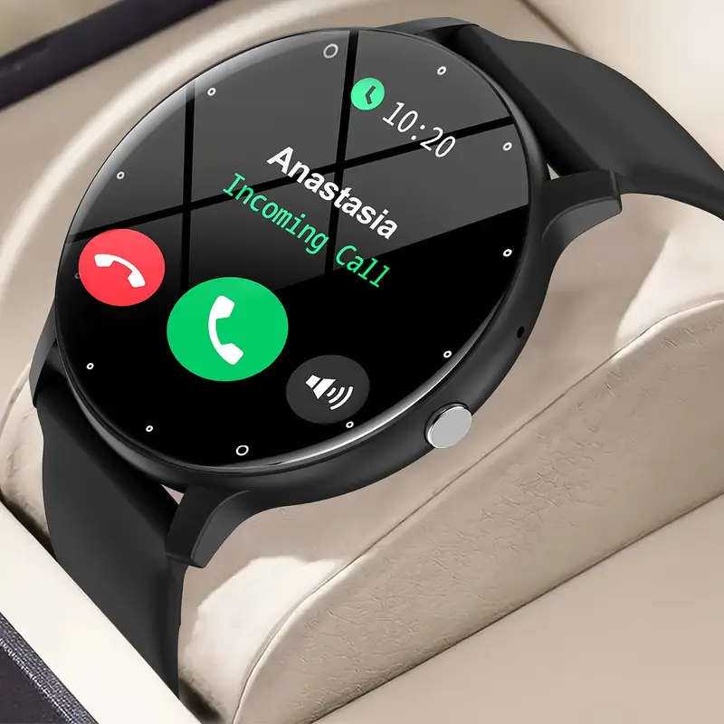 Round Smart Watch Compatible with iPhone/Android