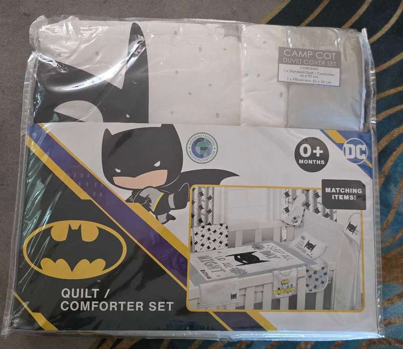 Baby Batman Camp Cot Comforter
