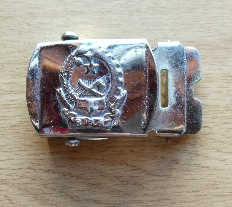 People's Republic of Angola Army Belt Buckle. Cuban era.
