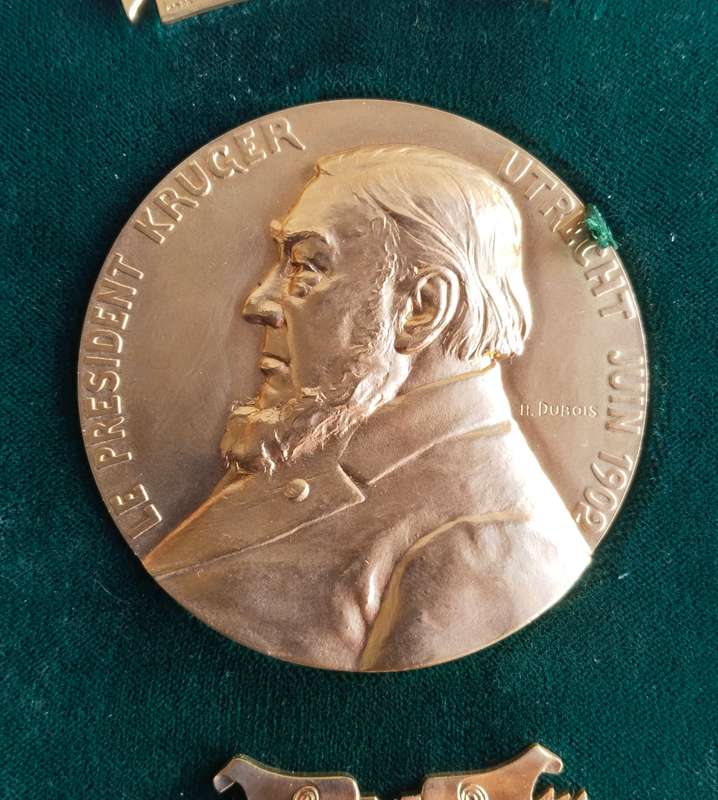 Boer War 1902 Paul Kruger Utrecht and The Peace Treaty Medal. Great beautiful item!!