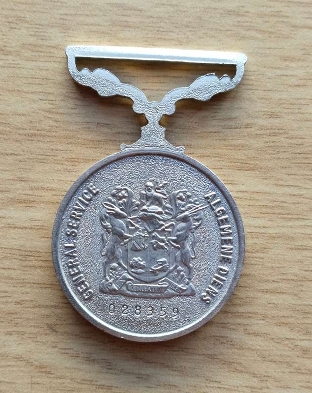 SANDF General Service Medal awarded to 028359