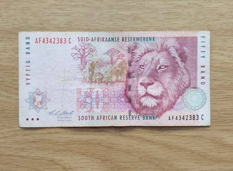 Red Water CL Stals R50 Bank Note (AF)