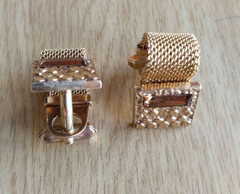 Pair of vintage style men's cufflinks.