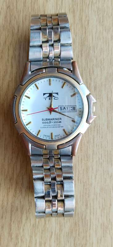Tec Submariner 300m mens watch.