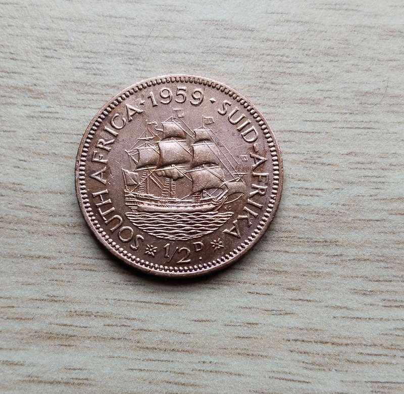 South Africa 1959 Half Penny.