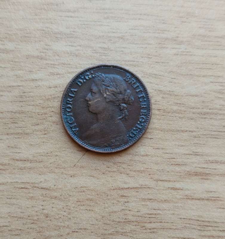 Great Britain Queen Victoria 1879 Farthing.