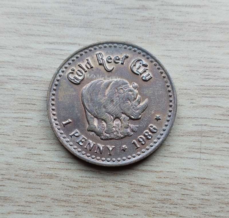 Gold Reef City 1986 One Penny.