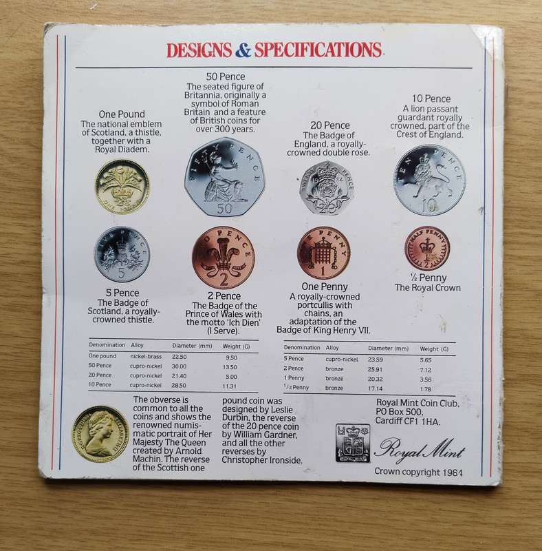 Great Britain Royal Mint 1984 UNC Set.
