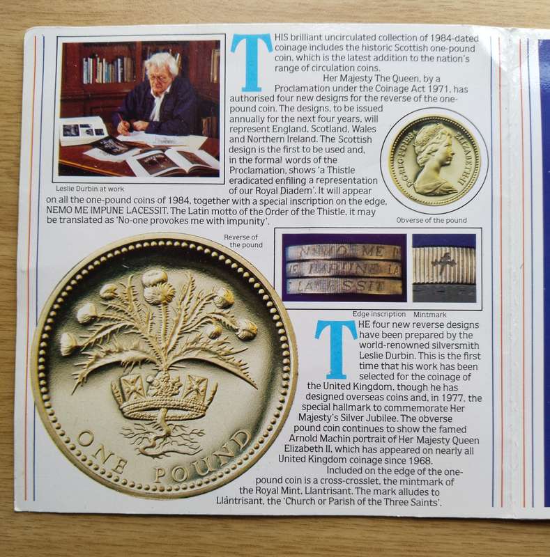 Great Britain Royal Mint 1984 UNC Set.