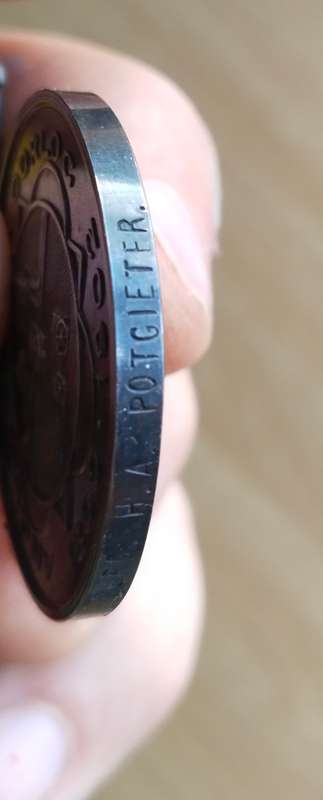 ZAR Boer War Medal With Paperwork Awarded to BURG A.H. POTGIETER. Nice Medal!!