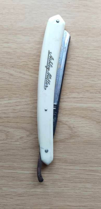 Ashley Millers Silver Ring Germany Shaving Knife.