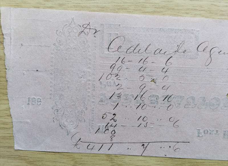 Cape of Good Hope Fortbeaufort and Victoria Bank 186? cheque.