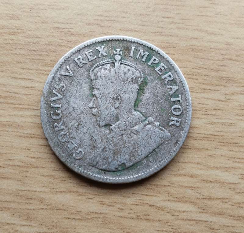 South Africa 1926 Silver Half Crown.