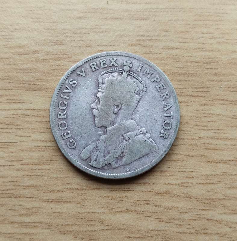 South Africa 1930 Silver Two shillings.