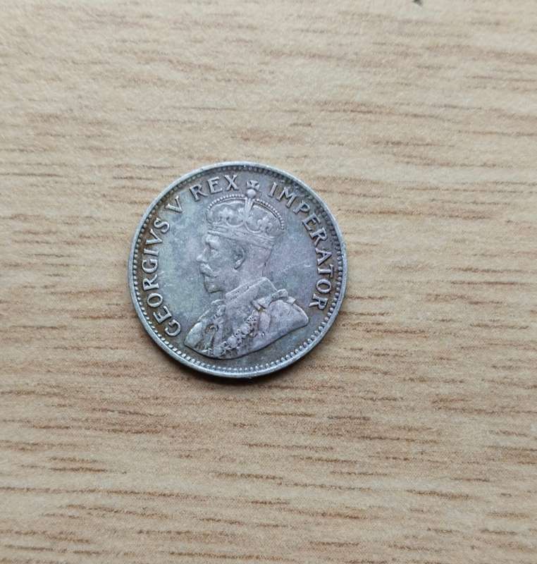 South Africa 1926 Silver threepence.
