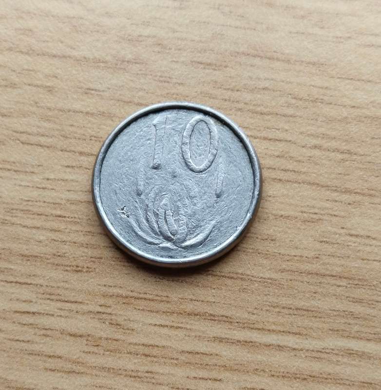 Error South Africa 19?? 10 cent.