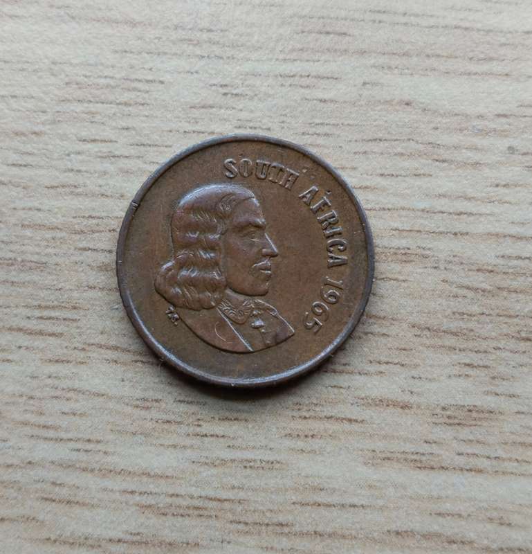 South Africa 1965 English One Cent.