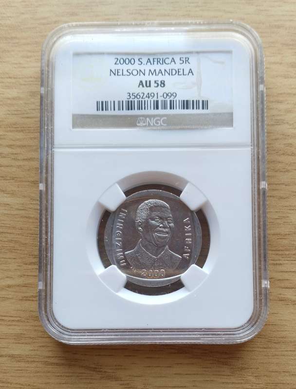 Nelson Mandela 2000 NGC AU58 R5.