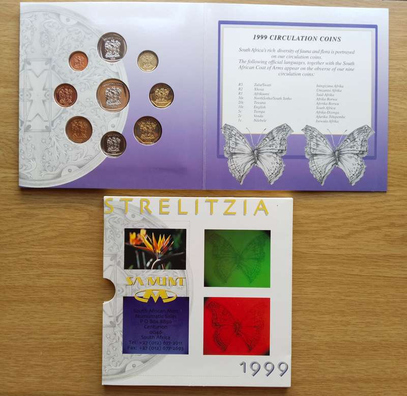 South Africa 1995 UNC Coin pack set.