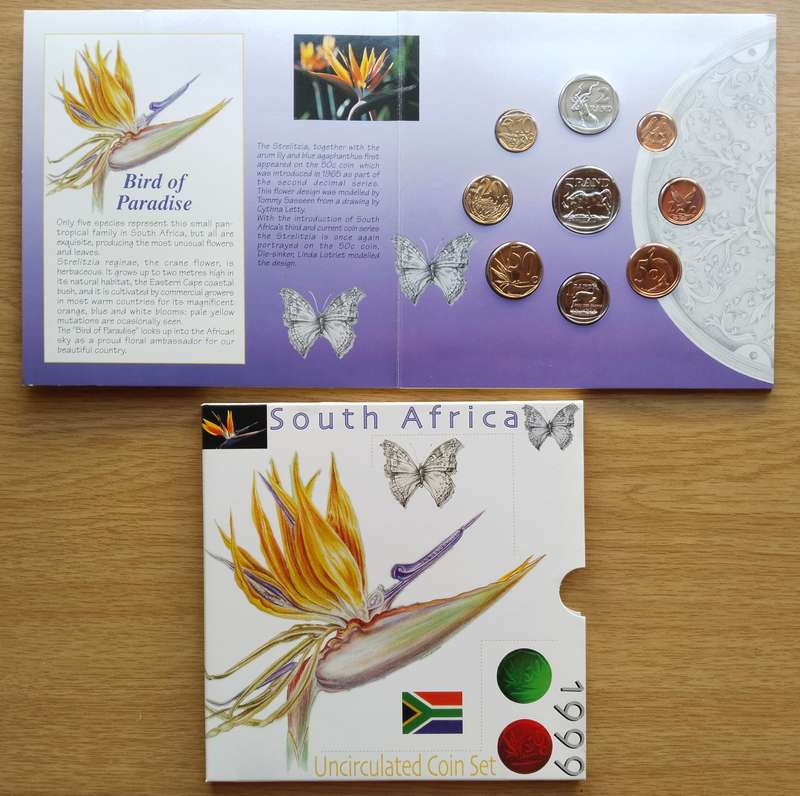 South Africa 1995 UNC Coin pack set.