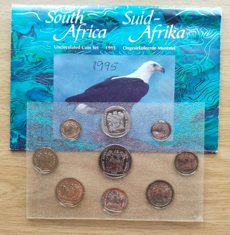 South Africa 1995 UNC Coin pack set.