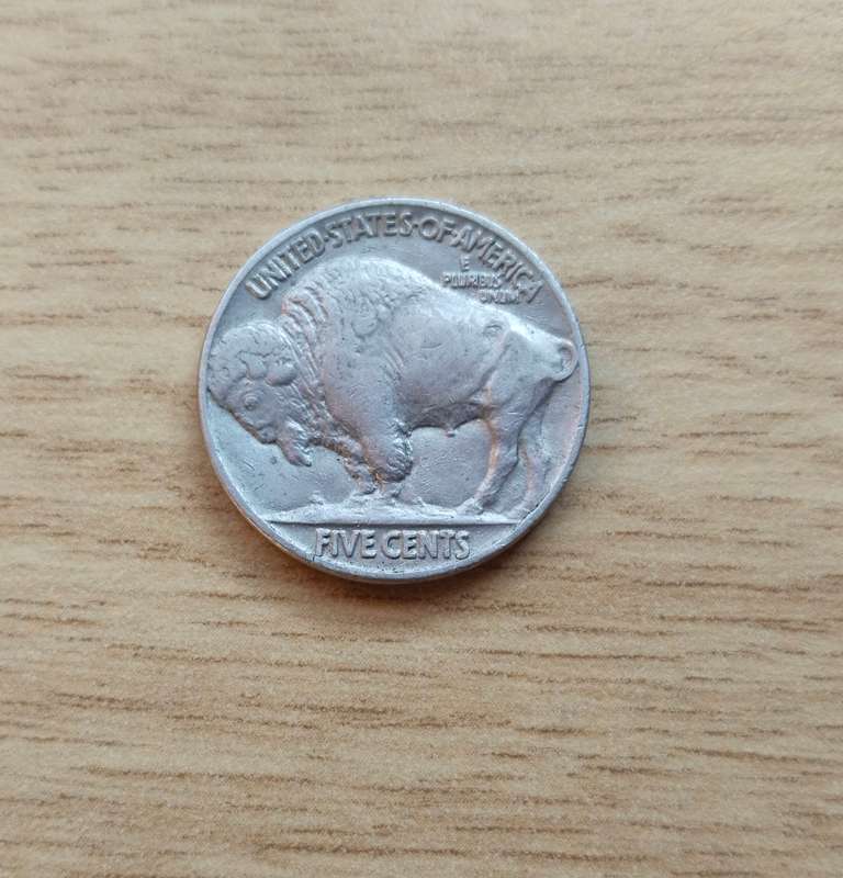 America 1936 Buffalo 5 Cents.