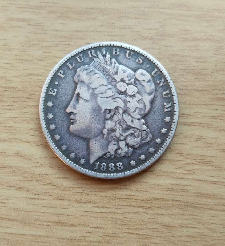 America 1888 Silver Dollar.