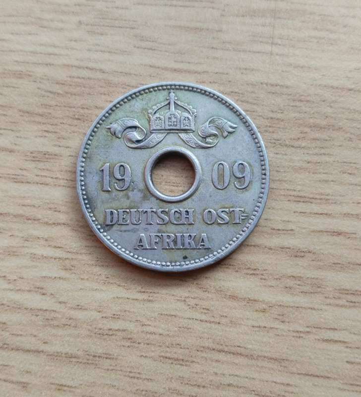 Deutsche Ost Africa 1909 J 10 Heller.