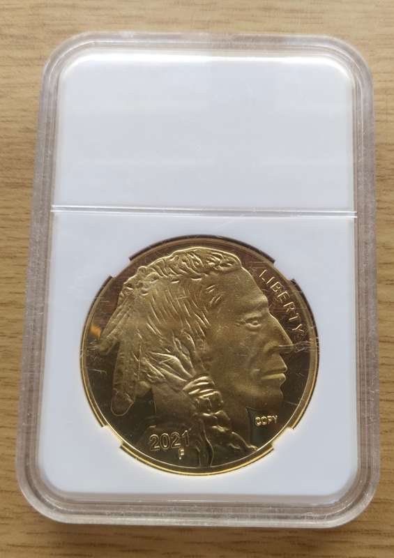 American Buffalo Gold Coloured Coin