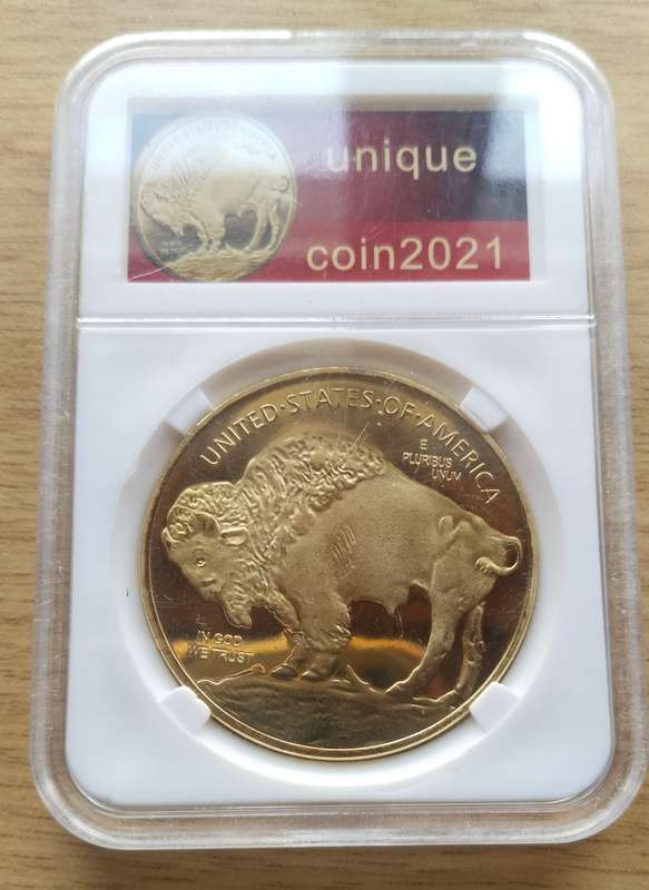 American Buffalo Gold Coloured Coin