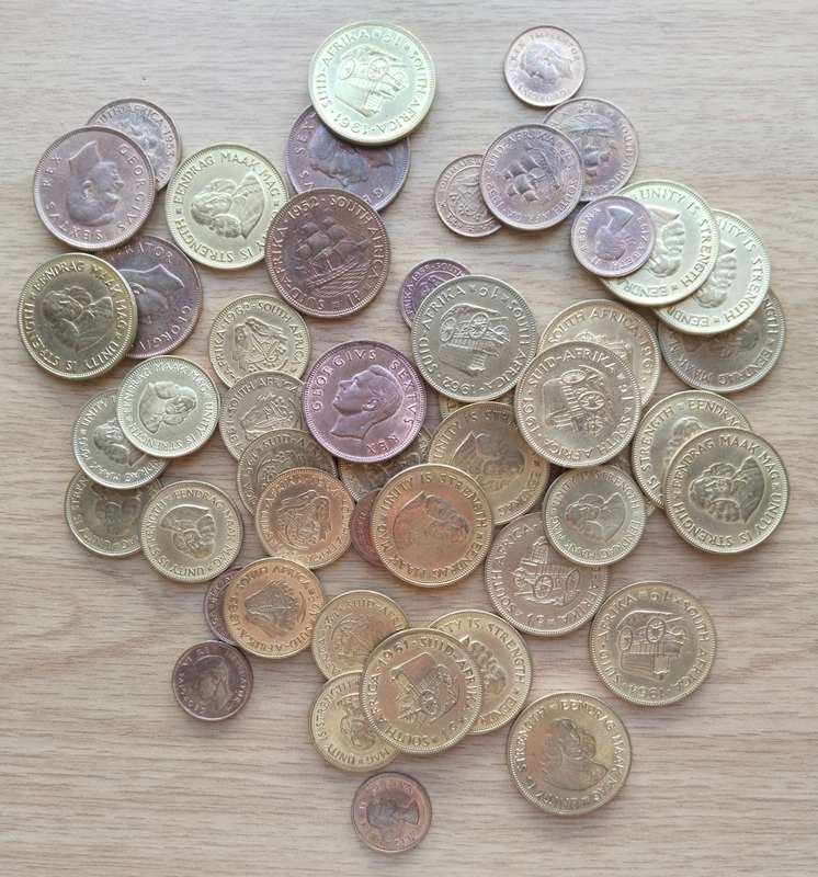 South Africa collection of great condition old coins.