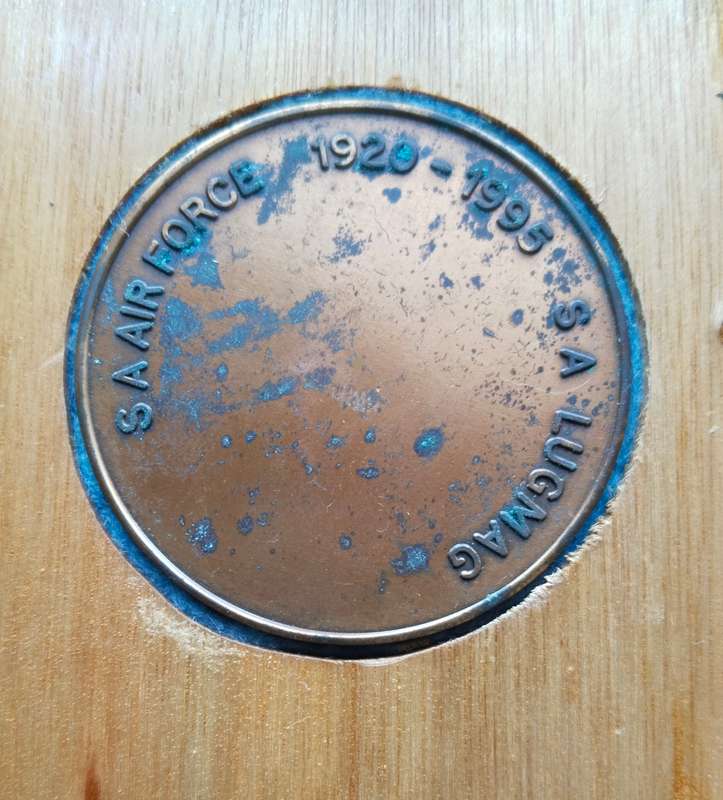 South Africa 75th anniversary commemorative medal awarded to 66480054 PE AO2 A. R. KROCH.