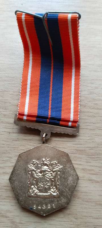 SANDF Medal Awarded to 54381