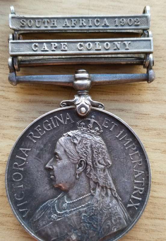 Boer War group medals awarded to J. Davis