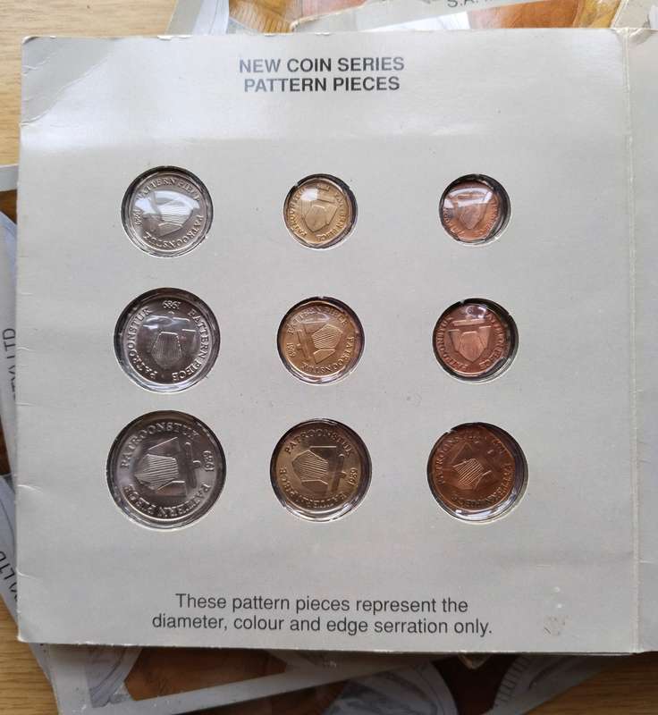South Africa collection of 7 Pattern Proof sets. One bid for all