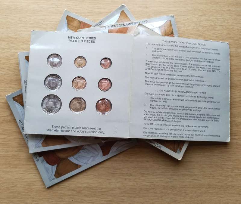 South Africa collection of 7 Pattern Proof sets. One bid for all