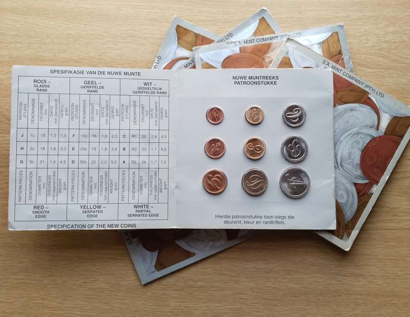 South Africa collection of 7 Pattern Proof sets. One bid for all