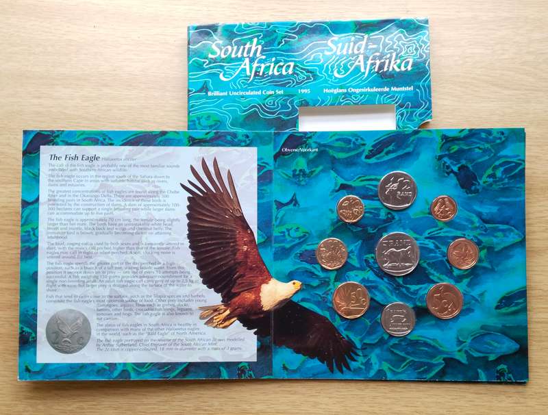 South Africa 1995 UNC Coin pack set.