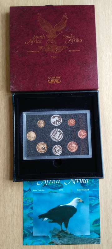 South Africa 1995 Proof Set.
