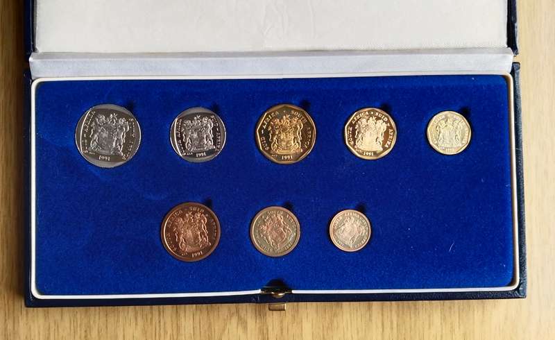 South Africa 1991 Proof Set.