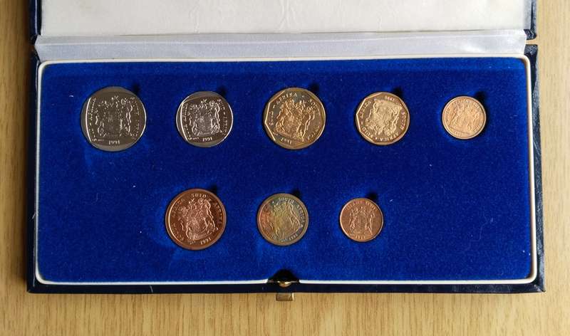 South Africa 1991 Proof Set.