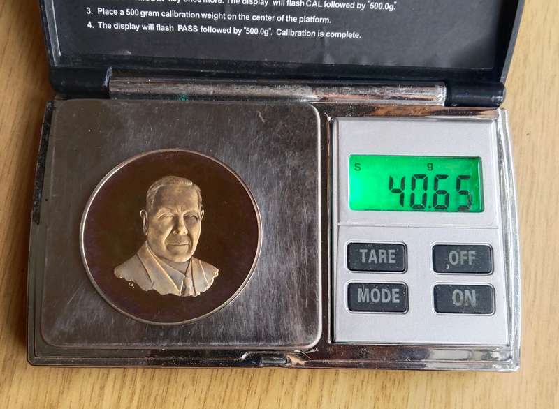 SABRA 1948-1973 Silver Commemorative Medal. 40.65 grams.