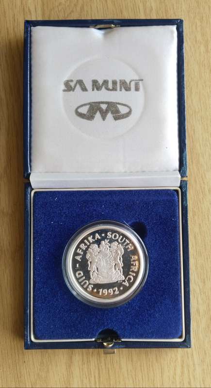 South Africa 1992 Silver Proof Technology 2 Rand.