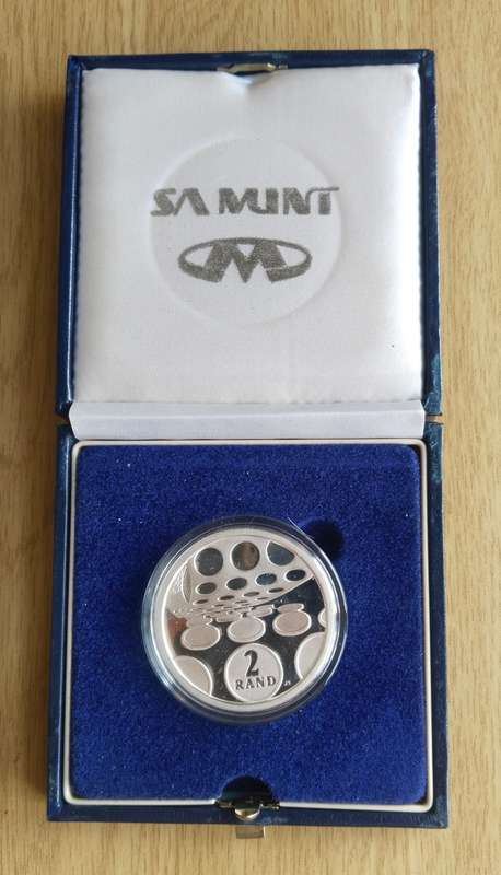 South Africa 1992 Silver Proof Technology 2 Rand.